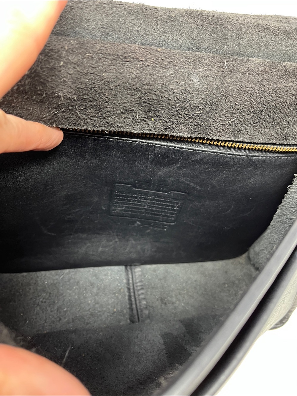 COACH VINTAGE WILLIS 1995 Black Leather TWISTLOCK BRIEFCASE BAG BRASS HARDWARE - Picture 13 of 16